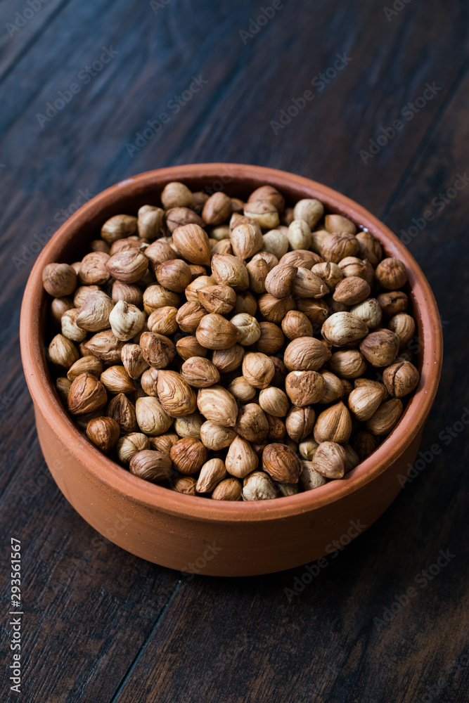 Roasted Macadamia Nuts in Stew Pot. Roasted Macadamia Nuts in Stew Pot.