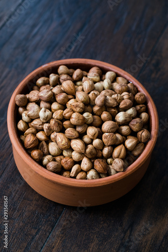 Roasted Macadamia Nuts in Stew Pot.
