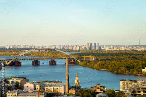 view of the bridge in kiev