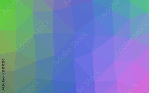 Light Multicolor, Rainbow vector abstract polygonal layout. A vague abstract illustration with gradient. The best triangular design for your business.