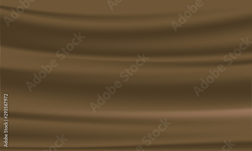 Beautiful Brown Satin Fabric for Drapery Abstract Background. brown background abstract cloth or liquid wave illustration of wavy folds of silk texture satin or velvet material