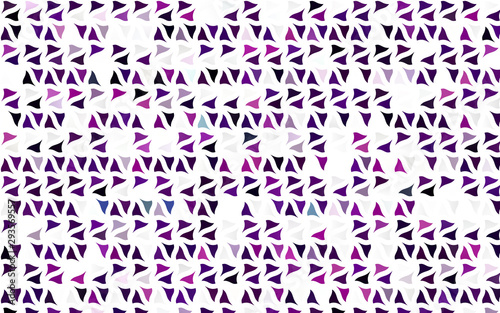 Light Purple vector texture in triangular style. Triangles on abstract background with colorful gradient. Template for wallpapers.