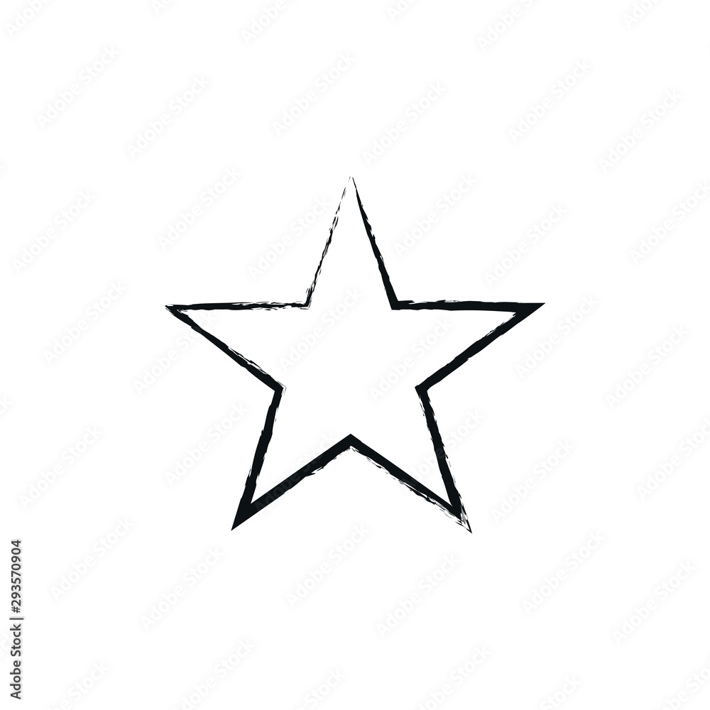 Black star - vector icon Black star - vector icon
