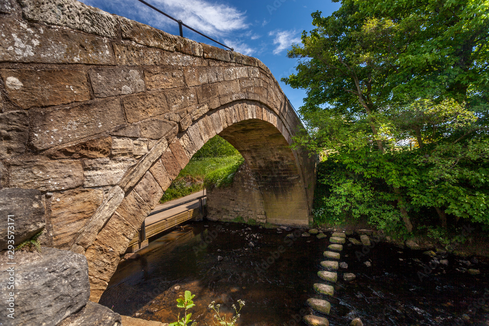  A post-medieval packhorse bridge over the River Esk at Danby North Yorkshire