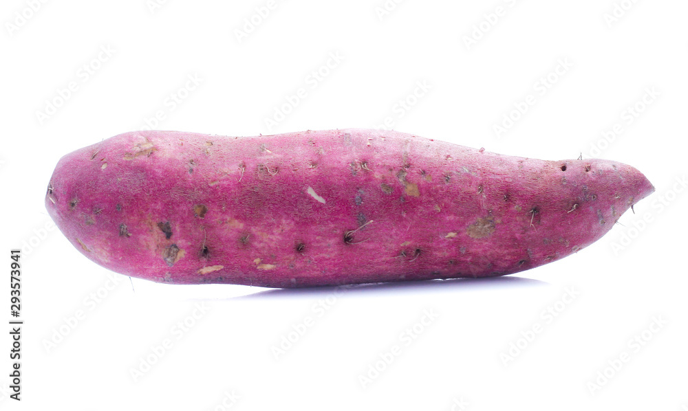 sweet potato on the white background sweet potato on the white background