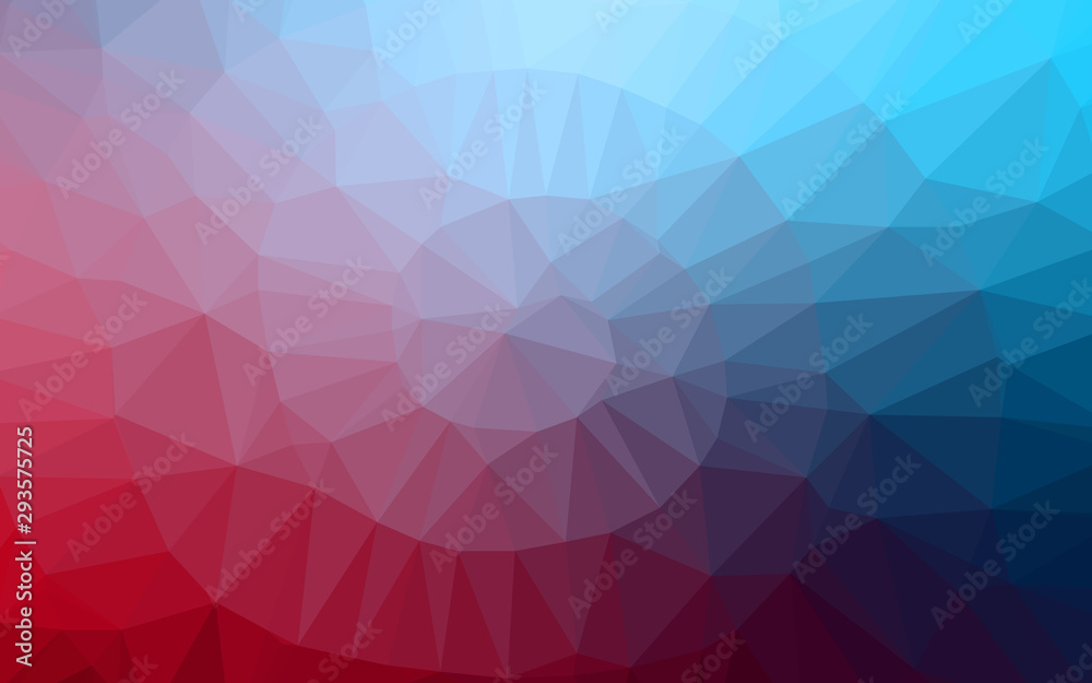 Dark Blue, Red vector shining hexagonal background. Colorful illustration in abstract style with gradient. The elegant pattern can be used as part of a brand book.
