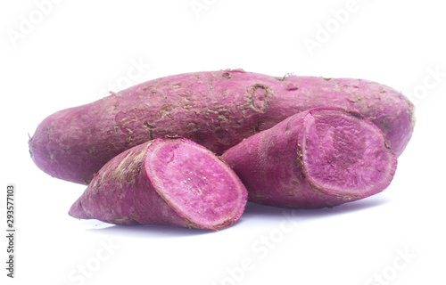 Sweet potato isolated on white background