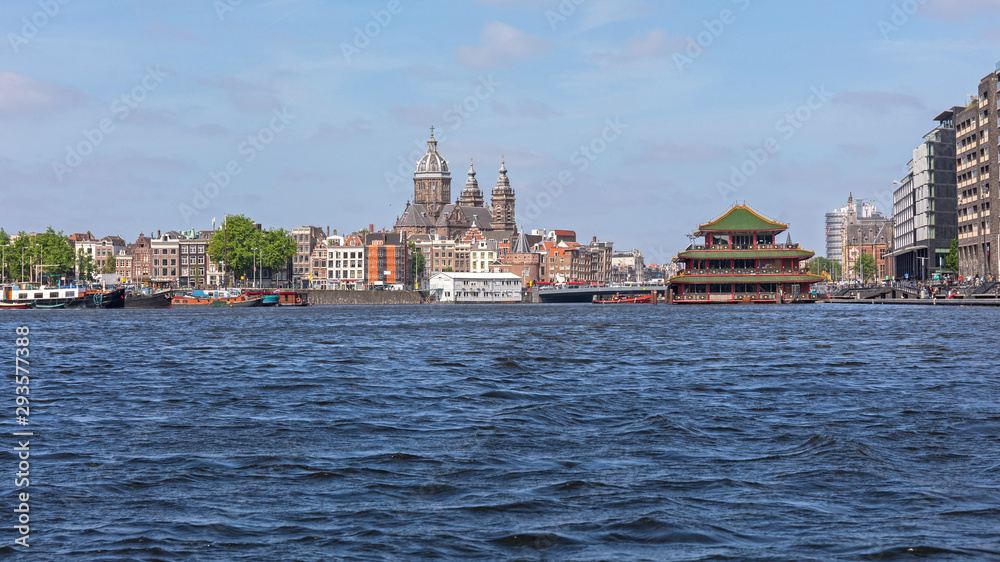 Fototapeta premium Amsterdam Cityscape Panoramic