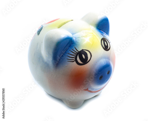 piggy bank isolated on a white background