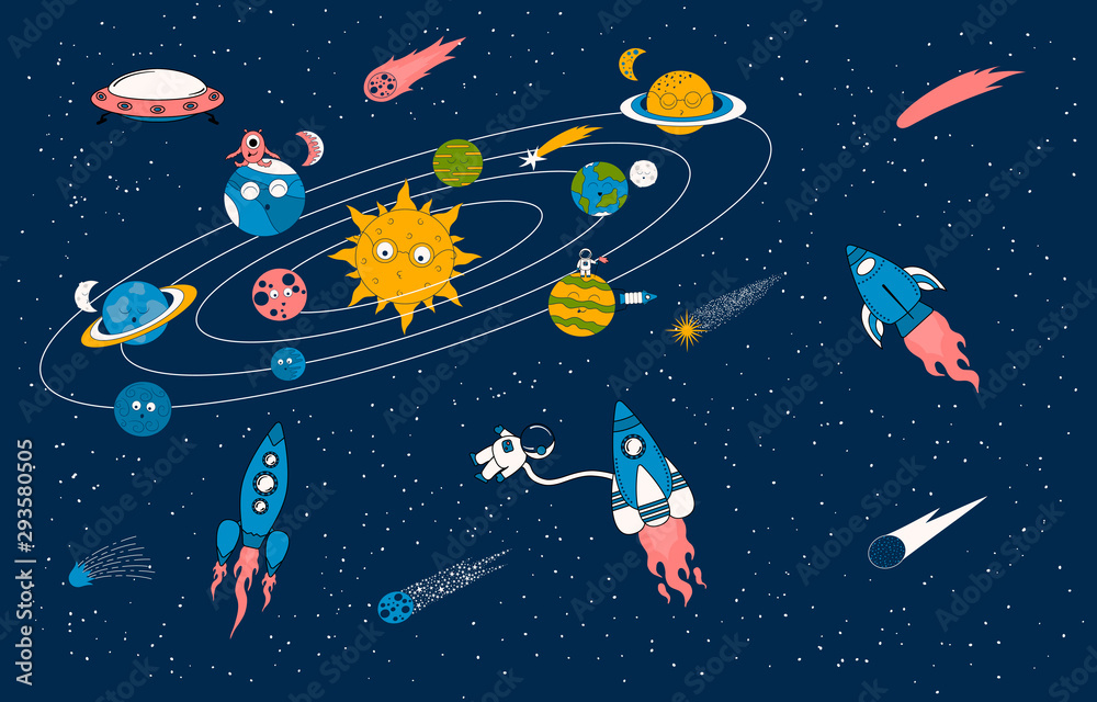 Cartoon Galaxy Wallpapers - Top Free Cartoon Galaxy Backgrounds -  WallpaperAccess