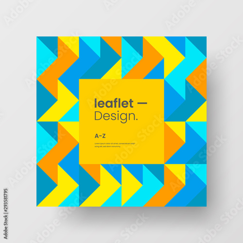 Amazing business advertisement vector mural art square banner mock up. Modern creative corporate abstract geometric illustration design layout background. Company identity quadrangle brochure template