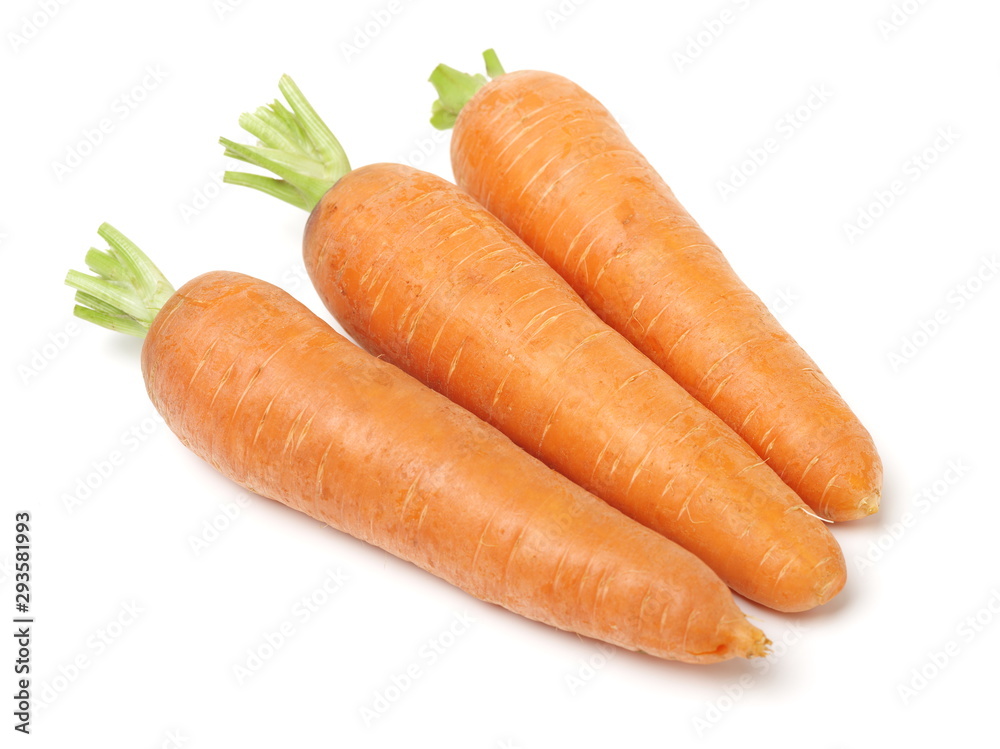 Fresh carrot on a white background Fresh carrot on a white background