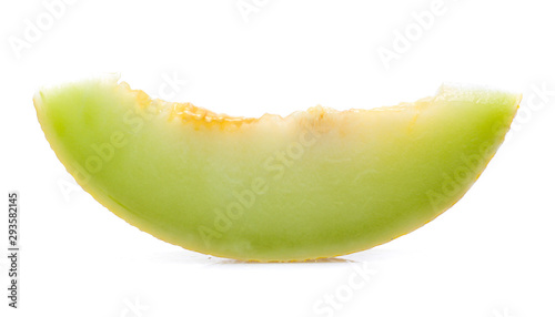 cantaloupe melon isolated on white