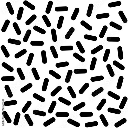 vector background/ simple texture/ black and white object/ lines and strokes/ random pattern/ dashed print