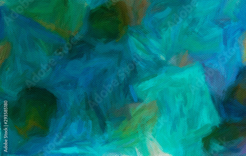 Oil painting style texture background. Hand drawn abstraction on canvas. Multicolor spots. Acrylic fine art.