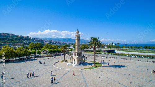 Izmir Clock Tower is a historic clock tower located at the Konak Square in the Konak district of İzmir, Turkey. 