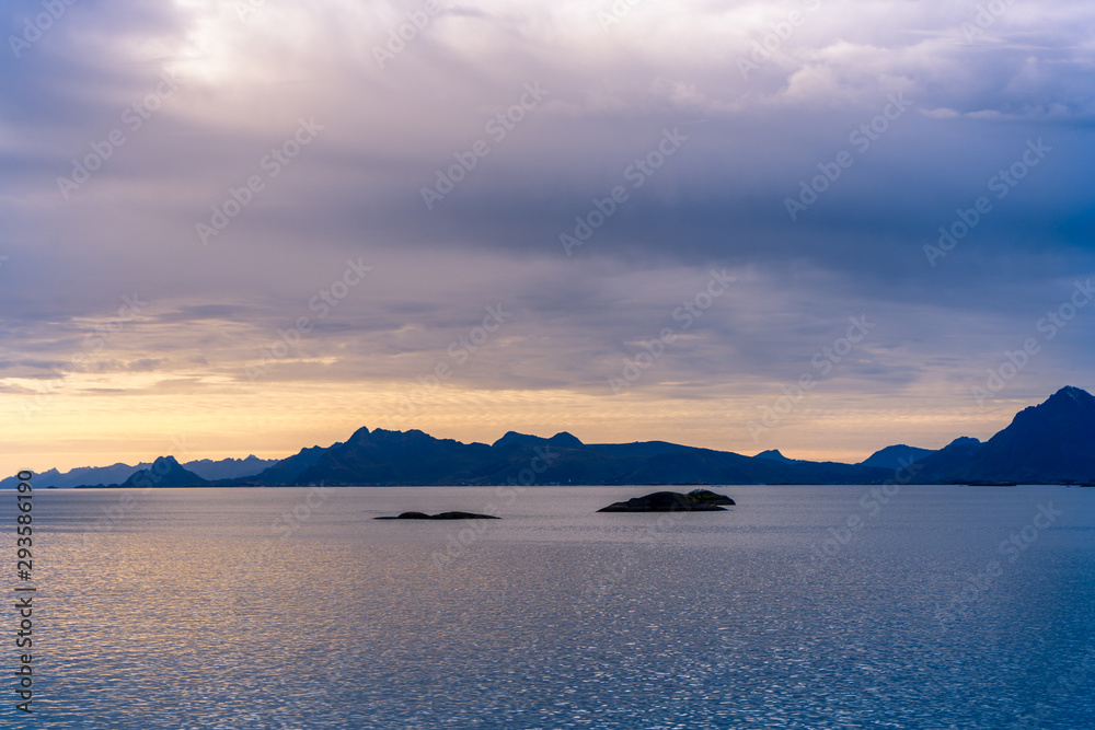 Sea and mountains, Norway