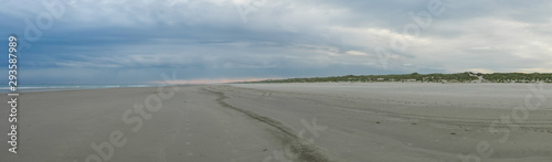 Sunrise along coast of the Dutch Waddenzee