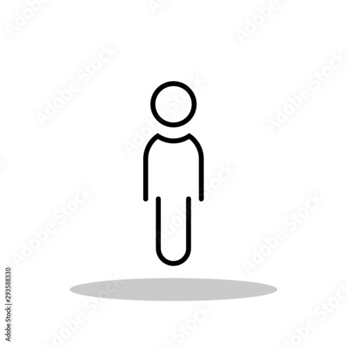 People icon in flat style. Group of people symbol for your web site design, logo, app, UI Vector EPS 10.