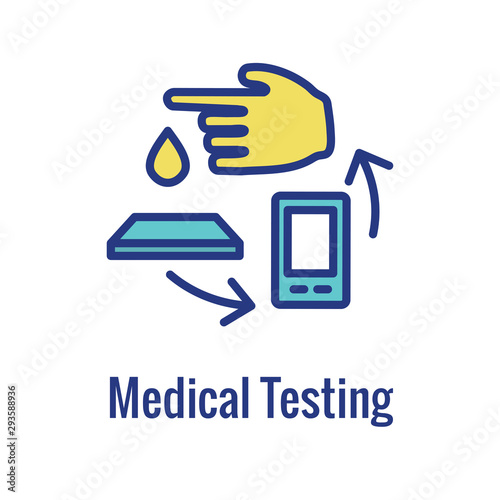 Digital Health Icon w Wearable Technology or Mobile / Tablet image