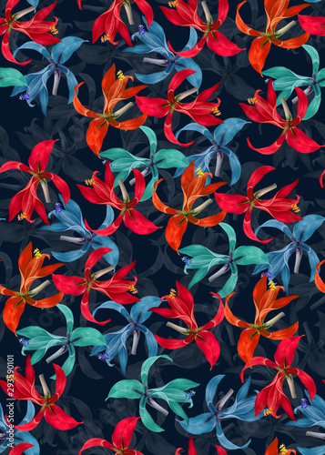 Fototapeta Flowers pattern