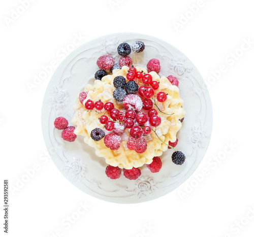Dessert on a white background