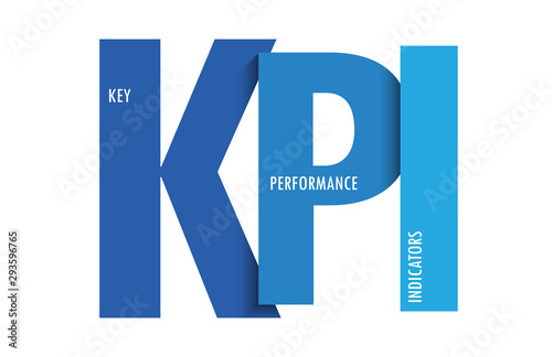 KPI colorful gradient typography banner