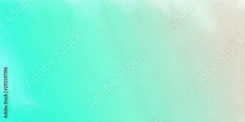 abstract diffuse art painting with aqua marine, light gray and turquoise color and space for text. can be used as wallpaper or texture graphic element