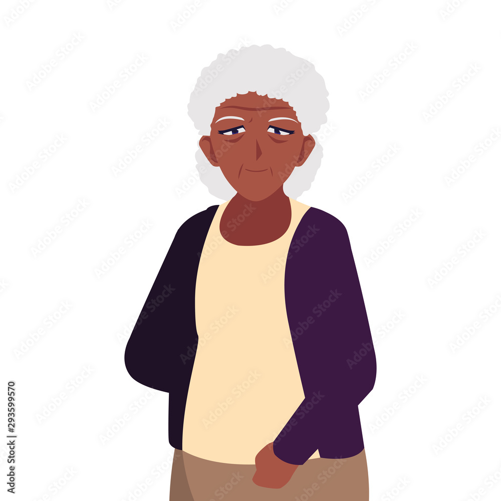 Grandmother cartoon vector design icon