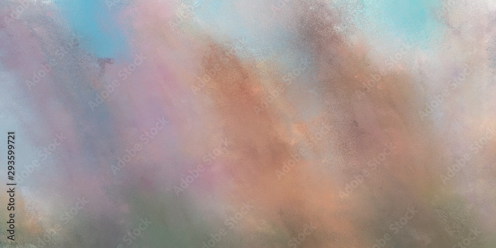 abstract grunge art painting with rosy brown, pastel blue and slate gray color and space for text. can be used for wallpaper, cover design, poster, advertising