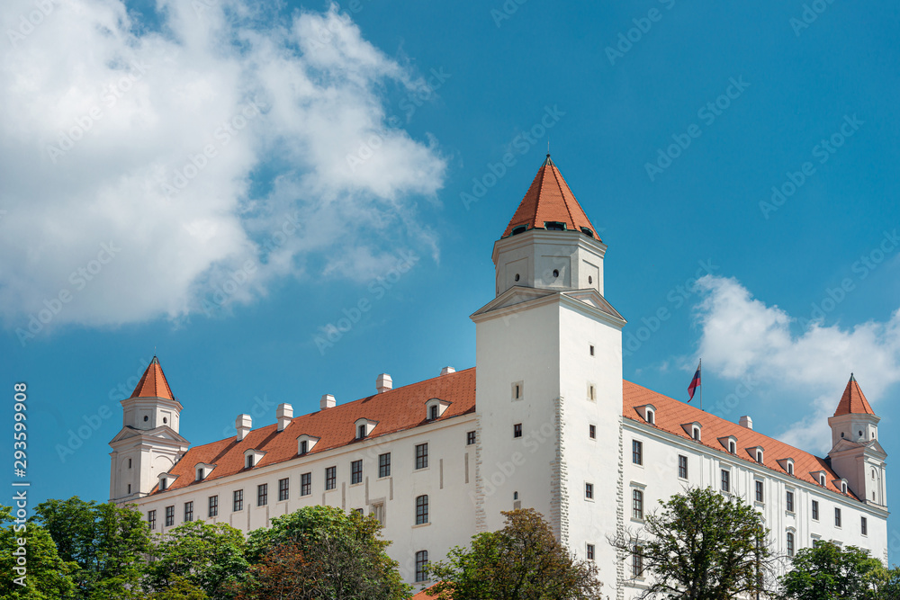 BRATISLAVA, SLOVAKIA - June 27, 2018: Bratislava Castle in Bratislava, Slovakia BRATISLAVA, SLOVAKIA - June 27, 2018: Bratislava Castle in Bratislava, Slovakia