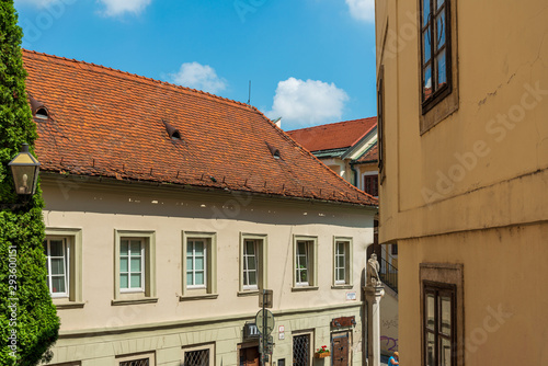 Canvas Print BRATISLAVA, SLOVAKIA - June 27, 2018: Antique building view in Old Town Bratisla