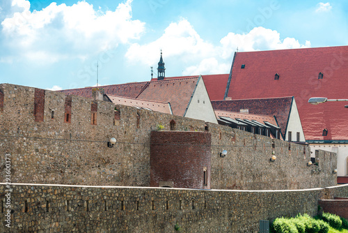 Photography BRATISLAVA, SLOVAKIA - June 27, 2018: Medieval City Walls in Bratislava, Slovaki