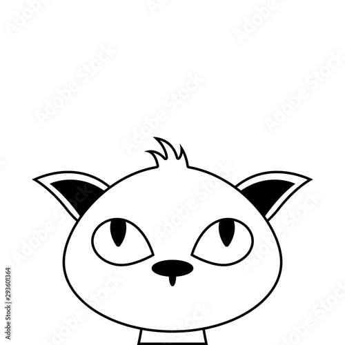 halloween cat mascot animal icon