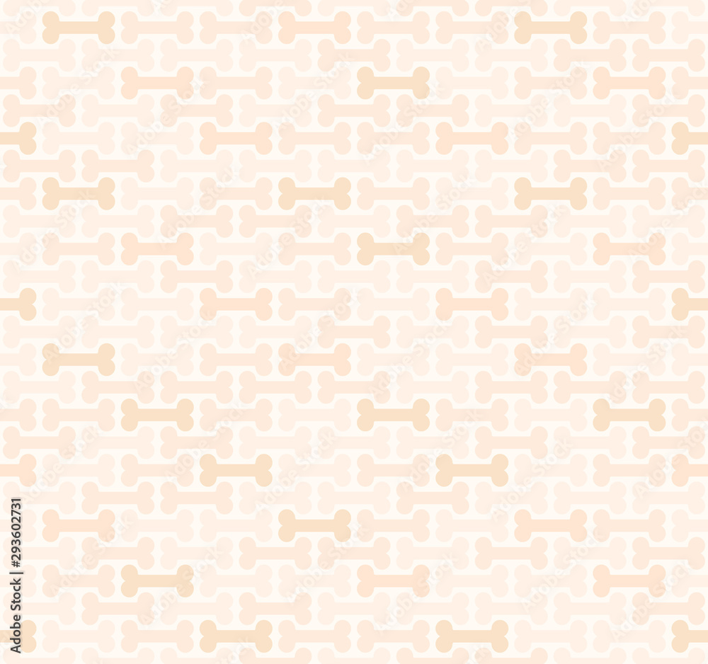 Peach bone pattern. Seamless vector