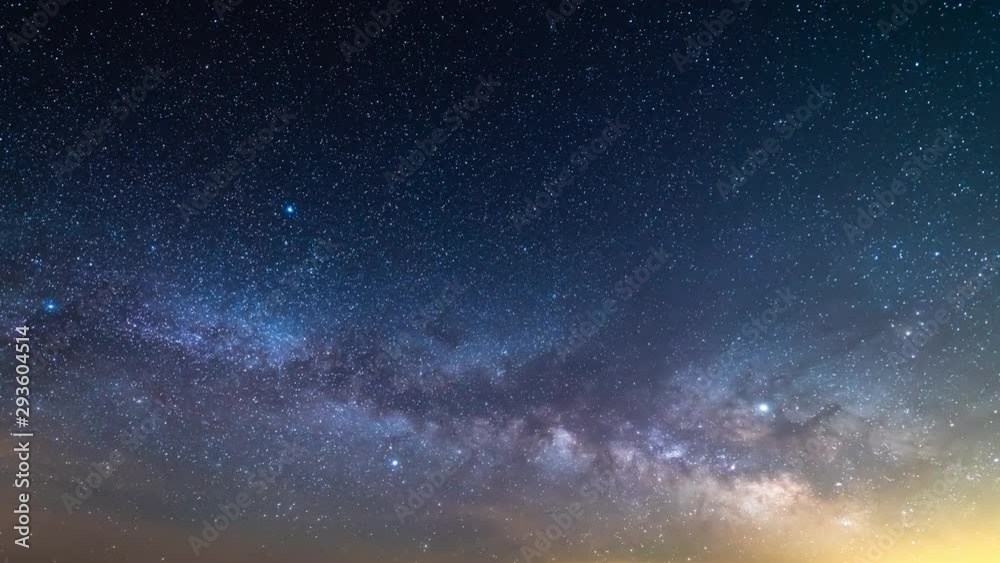 Milky Way Galaxy Rise Aquarids Meteor Shower 2019 Time Lapse Southeast Sky Wide Shot 01