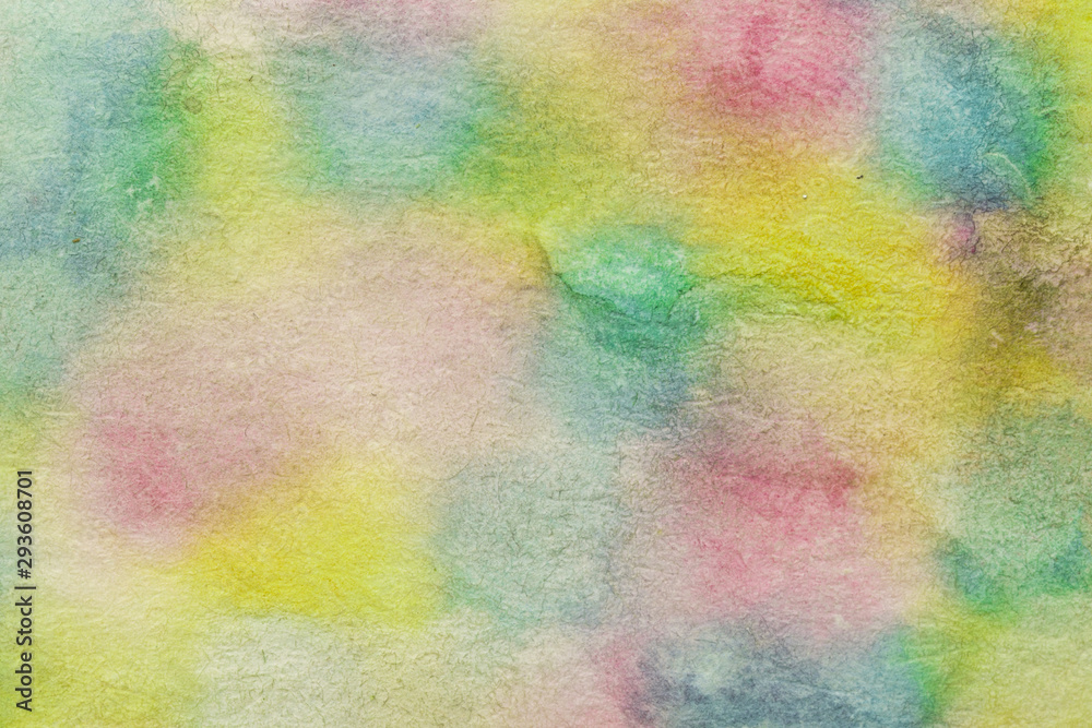 Colourful blots handmade technique aquarelle