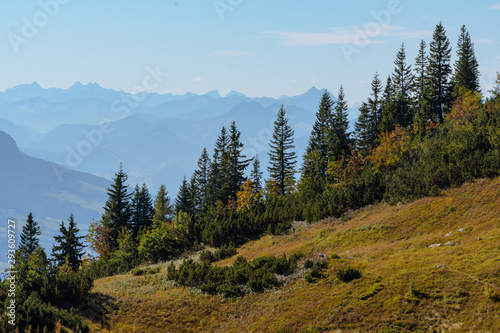 Bergpanorama im Herbst, Blick vomn der Hörndlwand © H. Rambold