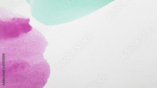 Purple and blue shades hand painted stains