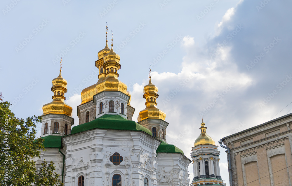 Churches and golden domes in Kyiv, Ukraine