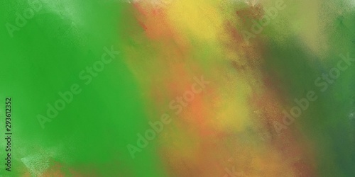 abstract grunge art painting with dark green  peru and pastel brown color and space for text. can be used for wallpaper  cover design  poster  advertising