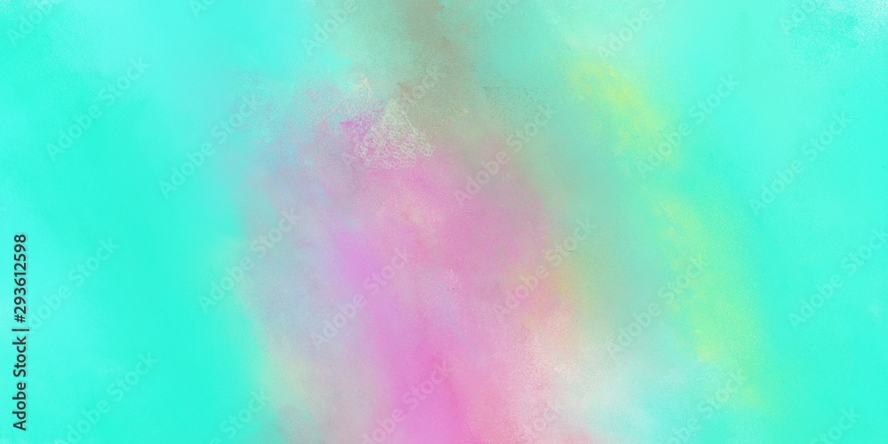 abstract diffuse art painting with turquoise, pastel violet and pastel blue color and space for text. can be used as texture, background element or wallpaper