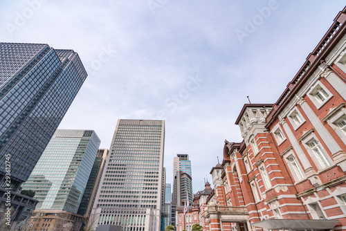 TOKYO  JAPAN - March 25 2019  Tokyo Station in Tokyo  Japan. Open in 1914  a major a railway station near the Imperial Palace grounds and Ginza commercial district