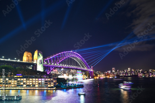 Sydney Harbor Bridge at Vivid © Robert Styppa