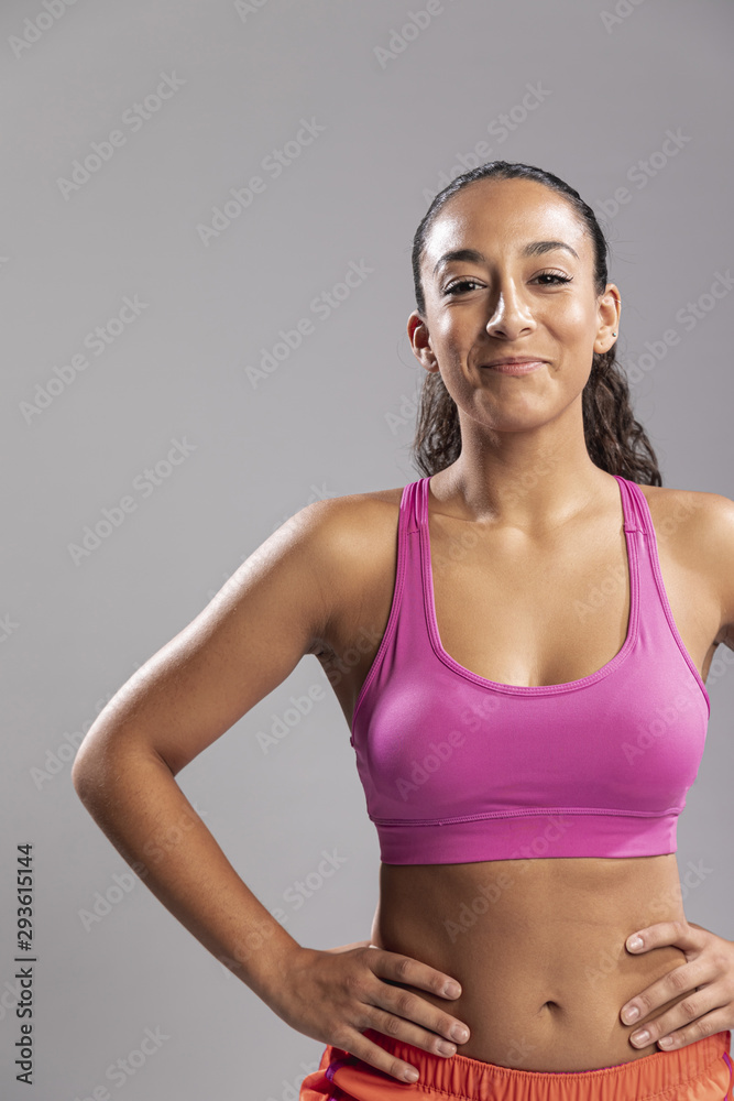 Beautiful young woman in sportswear Beautiful young woman in sportswear