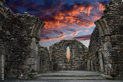 Fototapeta Monastic cemetery of Glendalough, Ireland
