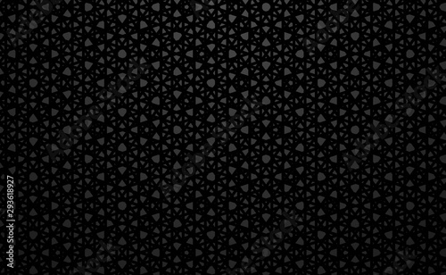 Wallpaper Mural Mosaic black pattern. Decorative dark background.  Torontodigital.ca
