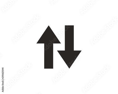 Reverse arrow icon symbol vector