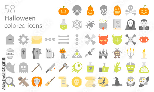 Halloween colored iconset
