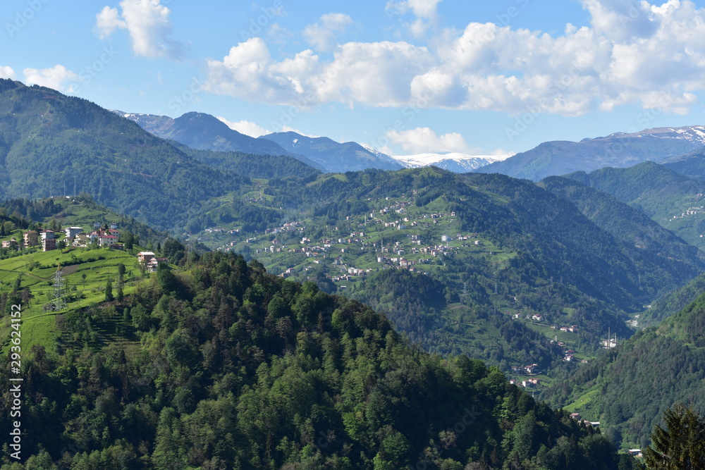 panoramic view of the mountains panoramic view of the mountains